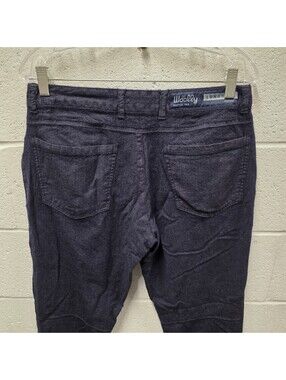 Woolly Longhaul Pants Mens 32x27 Navy Merino Wool Stretch Mid Rise Straight Leg